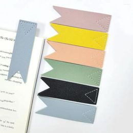 Leather Bookmarks Stationery Mini V Shape Corner Bookmark Book Marker