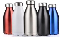 Newest 350ml 500ml water bottle Vacuum Insulated Travel Water Bottle Double Walled Stainless Steel Fashion Movement Veined Water2739036