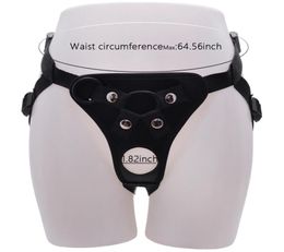 Adjustable Double Hole Strap On Dildo Pants For Lesbian Couple Leather Strapon Harness Adult Game Sex Products Toy For Women MX2008684733