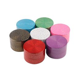 Herb Grinder Creative Crack Mini Portable Metal Tobacco Grinders Mixed Colours 50X40Mm Drop Delivery Home Garden Household Sundries Smo Dhfdr