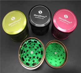 Pink Black 25inches SharpStone version 20 herb grinder Aluminium Metal Smoking Tobacco Crusher Sharp Stone herbal Grinder6048842