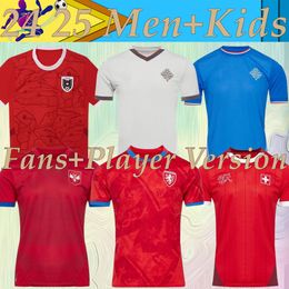 new Czech Republic soccer Jerseys Switzerland Home away 24 25 Austria Red blue white 2024 2025 Iceland Sports Football shirts Sportswear Serbia Camisola de futebol