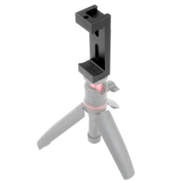 Aluminum Alloy Mobile Phone Tripod Mount Clamp Holder Clip with Hot Shoe Handle Rig for iPhone HUAWEI Vlog Fill Video Recording