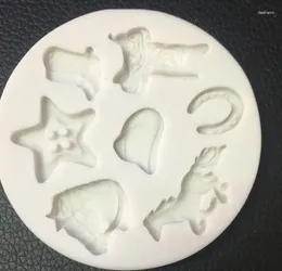 Baking Moulds Silicone Mold Cow Boy Horse Foot Hat Star Shoe Mould Sugar Craft Gumpaste Chocolate Fondant Cake Decorating Tool DIY