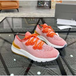 Fashion Casual Men Summer Knit Running shoes Runners Sneakers Italian Original Elastic Band Low Top Onyx Mesh Breathable Designer Non-Slip Athletic Shoes e6