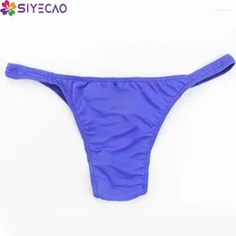 Underpants Ultra-thin Ice Silk Sexy Underwear Men Bikini Briefs Transparent Mens Hombre Slip Gay See Through Panty Lingerie