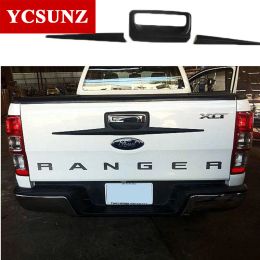 Car Styling Black Tailgate Trim For Ford Ranger Wildtrak T6 T7 T8 2012 2013 2014 2015 2016-2019 2020 2021 accessories YCSUNZ