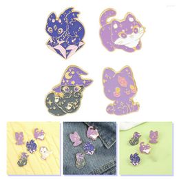 Brooches Wizard Brooch Metal Kitten Cartoon Backpack Clothes Kids Animal Hat