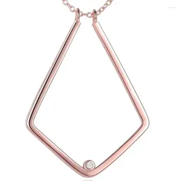 Party Favor European And American Design Simple V-shaped Ring Bracket Necklace Gift For Wife Protector Pendant Girl