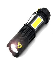 LED Flashlight Portable Mini ZOOM Torch Flashlight Battery Operated Waterproof Lighting Lantern Outdoor Camp 3800LM -Q5 COB2567718