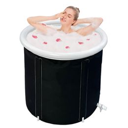 Bathroom Sinks Adt Folding Bathtub Bath Bucket Bidet Body Large Capacity Keep Barrel Available Foldable Tub Portable Spa Drop Deliver Dhend
