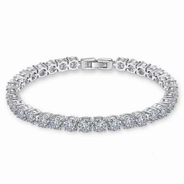 2023 New Trendy Fashion 14K White Gold Tennis Bracelet For Women Men Chain Lab Grown Custom Fine Diamond Jewellery