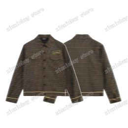 xinxinbuy Men designer Coat Denim Jacket Double letter jacquard fabric long sleeve women Black blue yellow S-XL 282u