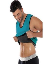 Slimming male body shapers Neoprene Men T shirt sweat suits Belt Waist Trainer Corsets Men039s tights5108615