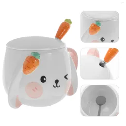 Mugs Mug Couples Gifts Ceramic Cartoon Latte 8.8X8CM Water Tea Cup Ceramics Home Office Handle