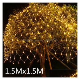 Christmas Decorations Fairy Lights String Net Mesh Led Decoration Garland Street Tree Decor Navidad Light Outdoor Kerst 201127 Drop De Dhqrz