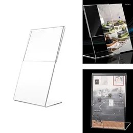 Frames Transparent Acrylic Picture Frame Magnetic Double Sided Po For Desk Display Card Stand 10cmx15cm Ornament