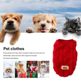 Dog Apparel Cartoon Cat Sweater Vest Double-sided Fleece Winter Clothes Fashion Chihuahua Yorkie For Little Fragrant Pig Supplies