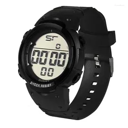 Wristwatches Genvivia Men's Watch Analog Digital Army LED Waterproof Sport Wrist Watches Reloj Deportivo #w35