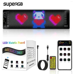 Strings USB Foldable Scrolling Message Screen Display Board App Soft Led Panel RGB Sign Advertising Car Window