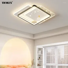 Chandeliers Design LED Ceiling Chandelier For Bedroom Living Room Study Round Square Simple Lamp Home Decor Lighting AC90-260V