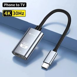 4K USB Type C to HDMI Adapter USB 3.1 HUB HDTV Converter Cable for Projsctor PC Laptop Tablet Phone to TV Monitor Projector
