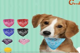 Pet Dog Cat Bandana Scarf Collar Flower Printed Adjustable Doggy Neckerchief Pet Triangle Scarves 3 3kl E18113773