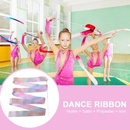 Party Decoration 2M Dance Ribbon Rhythmic With Twirling Stick Dancing Streamers Art Gymnastics For Kids Talent Shows