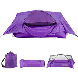 Portable 2in1 Airbed Tent Inflatable Air Sofa With Canopy Outdoor Camping Backpacking Hiking Suspension Bed Tents And Shelters4925824