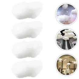 Decorative Figurines 4 Pcs Simulated Cotton Cloud Po Ornament Baby Shower Party Clould Ceiling Clouds Bedroom Fake Wedding Kid Decor 3d