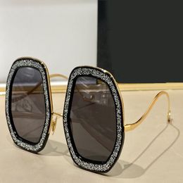 Occhiali da sole irregolari grigi neri per donne sunnies sunnies sfumature uv400 occhiali con scatola 287m