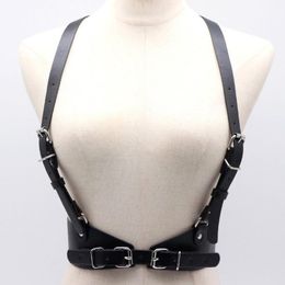 Belts Fashion Pu Leather Body Bondage Female Punk Style Harajuku O-Ring Garters Belt Cage Sculpting Harness Waisband Strap Suspenders 265J
