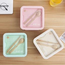 1Cross Border Japanese Lunch Box Microwave Oven Double Layered Box Office Worker's Bento Box Convenient Student's Instagram Style