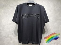 s Embroidery T shirt Men Women 1 1 High Quality Tee Front Embroidered Text VTM Tops 2207125572956