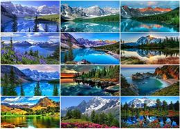 Paintings EverShine 5D Diamond Painting Full Drill Square Landscape Cross Stitch Art Embroidery Mountain Bead Picture Kits15882222