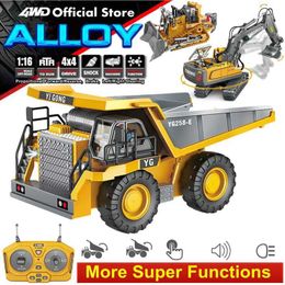 Diecast Model Cars 4WD super engineering vehicle remote control RC car radio off-road 4x4 excavator dump truck bulldozer childrens toy gift S2452722