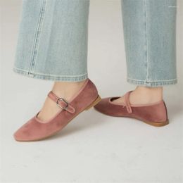 Casual Shoes 2024 Women Ballet Flats Velvet Dance Driving Mary Janes Loafers Ladies Flat Espadrilles Zapatos Mujer