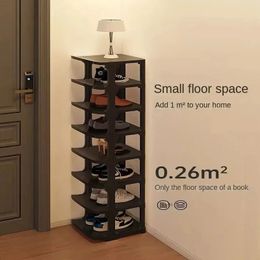 Shoe Rack Removable Cabinet Foldable Organiser Racks Simple Multilayer Narrow Space Saving Living Room Vertical Shoes 240523