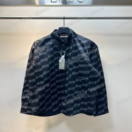 xinxinbuy Men designer Tee t shirt Paris Double letters print long sleeve cotton women khaki gray black white XS-L 287L