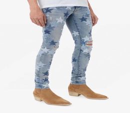 PH280 Men039s Distressed Ripped Skinny Jeans Fashion Mens Jeans Slim Motorcycle Moto Biker Causal Mens Denim Pants Hip Hop Men 9884797