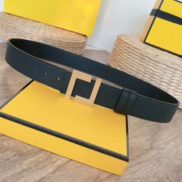 High Quality Designers Men Belts Genuine Leather Black Reversible Belt Classic Casual Womens Mens Letter Buckle Belt Ceinture Width 4cm 184c