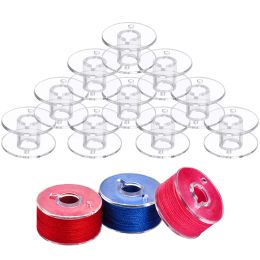 10-50PCS Transparent Bobbins Sewing Machine Bobbins for DIY Quilting Embroidery Plastic Bobbins Empty Bobbin Spools Sewing Tools