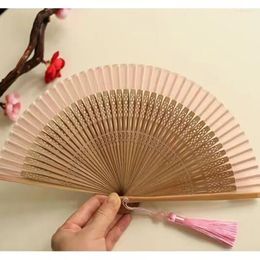 Decorative Figurines Portable Mini Folding Fan Plain Elegant Summer Daily Wedding Hand Matching Clothes Accessories Lace Craft