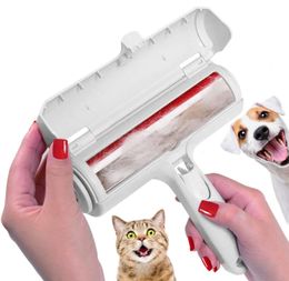 Pet Hair Remover Roller - Dog Cat Fur Remover med självrengörande bas - Effektivt djurhårborttagningsverktyg - Perfekt för Furni