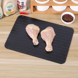 New Product Defrosting Trays Creative Aluminum Fast Thawing Plate Seafood Steak Meat Fast Thawing Plate Kitchen Supplies