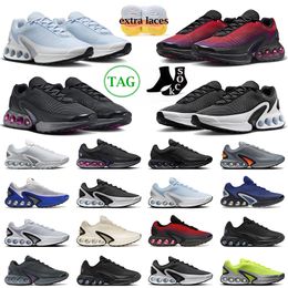 2024 Mens dn Running Shoes Athletic Trainers All Night Black Metallic Dark White Silver Half Blue Platinum Royal Blue Men Women Sneakers Outdoor Designer chaussure