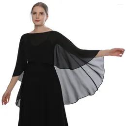 Scarves Women Chiffon Capes Shawl Ladies Wedding Cape Shrug Bridal Lightweight Long And Wraps Evening Dress Cover Up