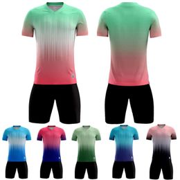 Custom Sportswear Kids Adult Soccer Jersey Set Men Football Uniform Child Kit Shirt Shorts Boys Training Suit 240528