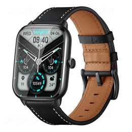 Genuine Leather Watchband For Colmi C61 C60 Smart Watch Accessories Strap For Colmi i10 i20 i30 Bracelets Colmi P8 Max Plus Belt