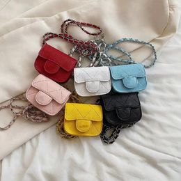 Women's Fashion Coin Purses PU Chain Designer Single-Shoulder Bag Multicolor Mini Rhombus Headphone Bags Waist Pack New Style Cros 179A